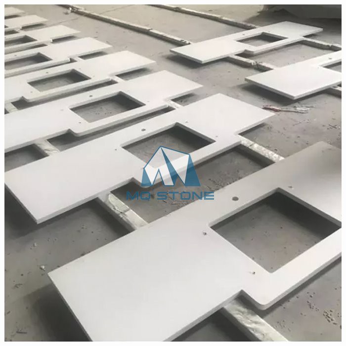 white quartz stone worktop