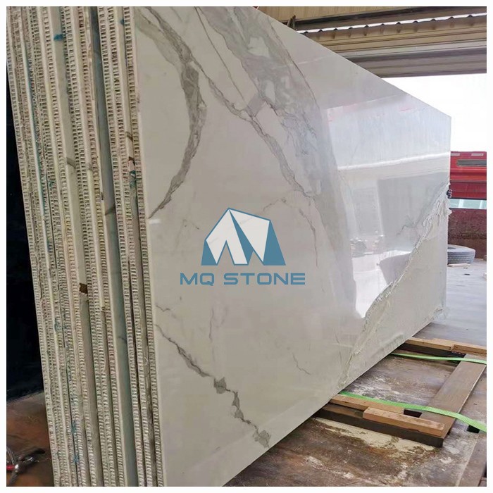Polished White Marble Aluminium Honeycomb Composite Panel Slabs Polished White Marble Aluminium Honeycomb Composite Panel Slabs