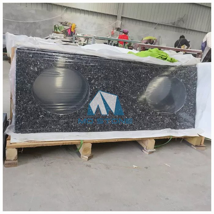 Blue Pearl Granite Double Sink Vanity Top