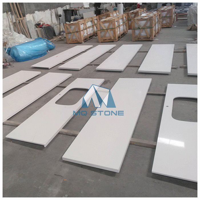 White Quartz Kitchen Bench Tops