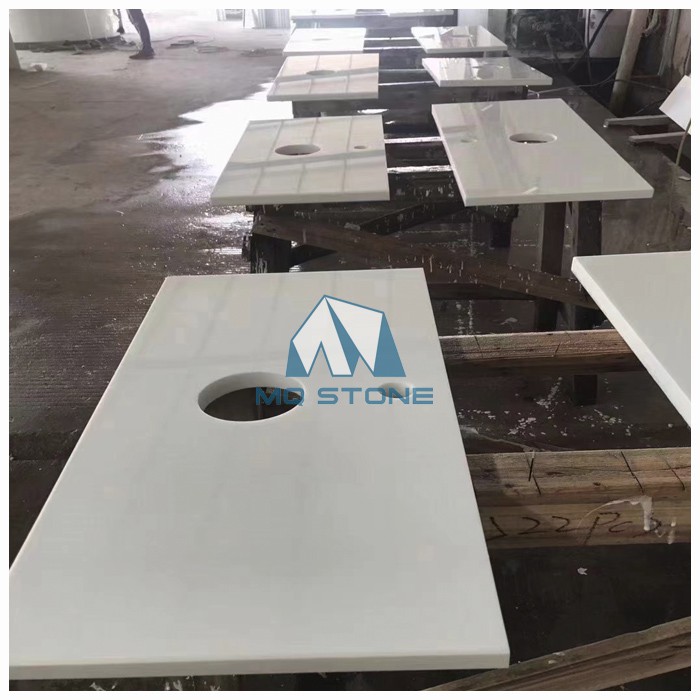 Pure White Nano Glass Stone Countertop