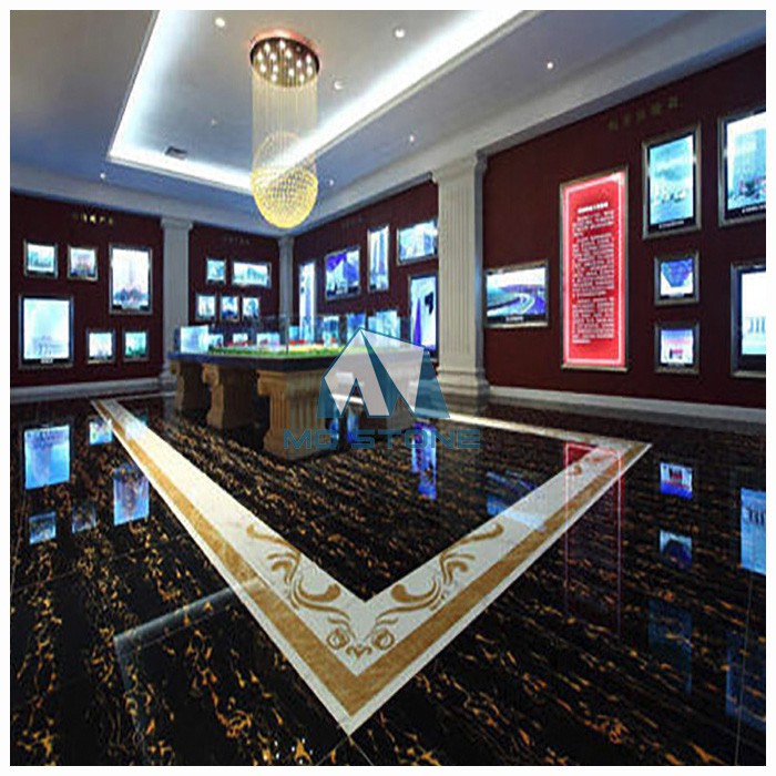 Portoro Gold Marble Flooring Tiles