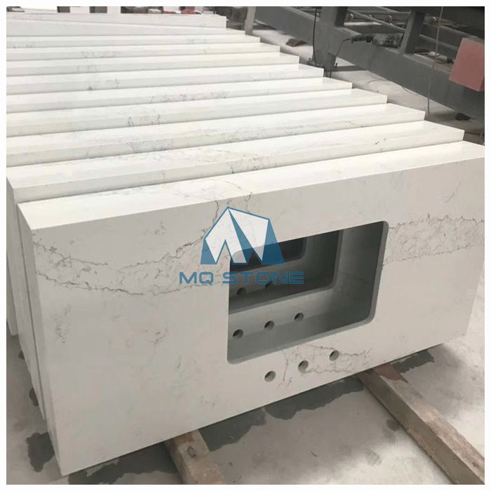 White Quartz Vanity Top