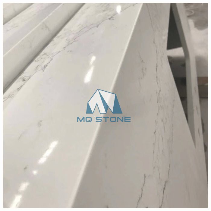 white quartz vanity countertops