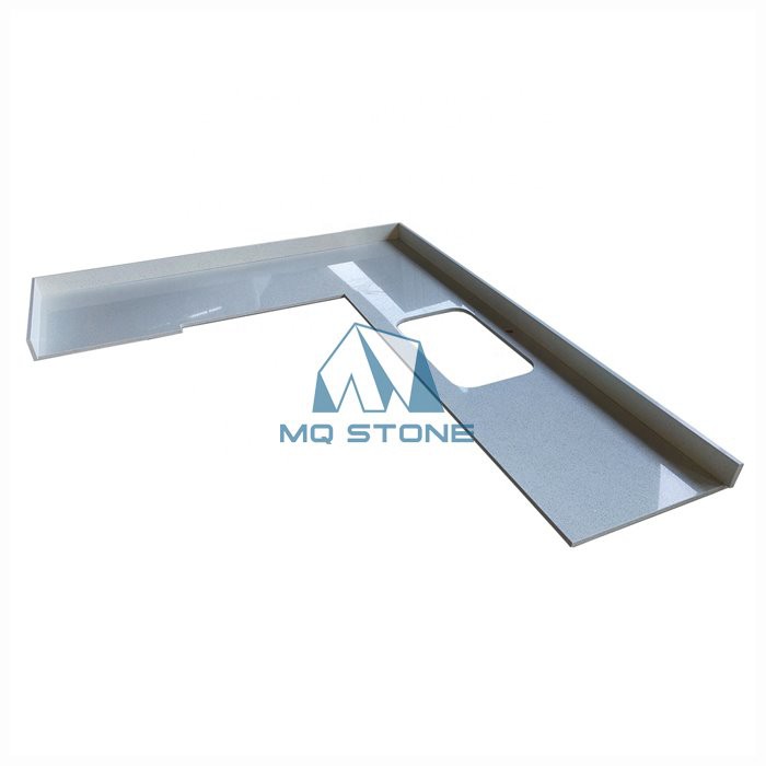 White Sparkle Quartz Worktop