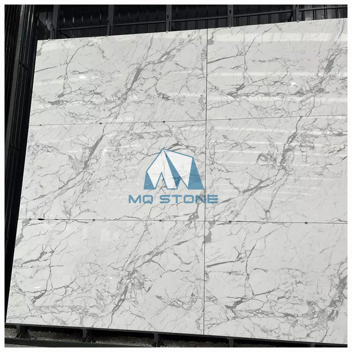 Statuario White Marble Flooring Tiles