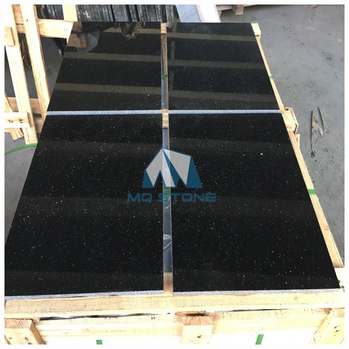Precut Black Galaxy Granite Tiles