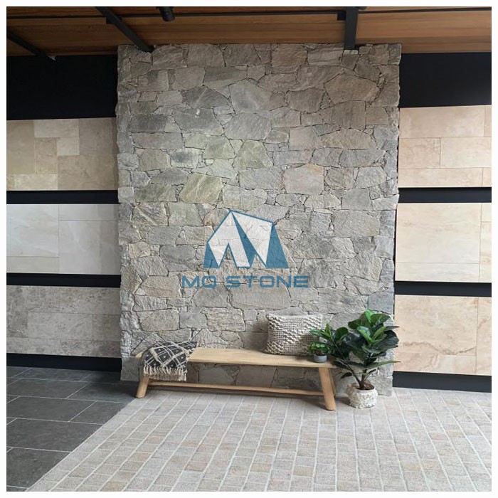 Silver Grey Quartzite Feature Wall Stone Silver Grey Quartzite Feature Wall Stone