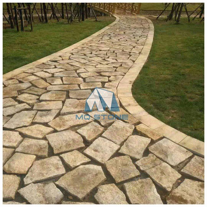Yellow Granite Flagstone Paving Yellow Granite Flagstone Paving