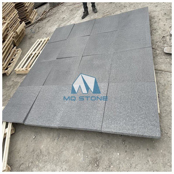 Flamed Black Granite Paving Stone Flamed Black Granite Paving Stone