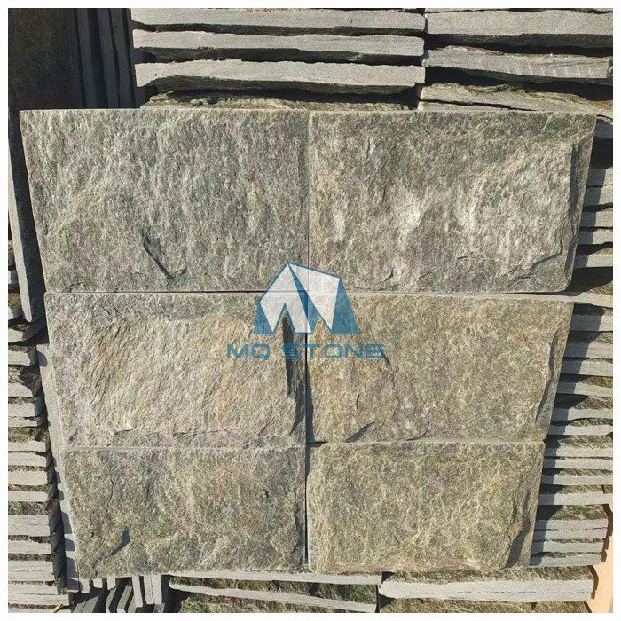 China Green Quartzite Mushroom wall tile China Green Quartzite Mushroom wall tile