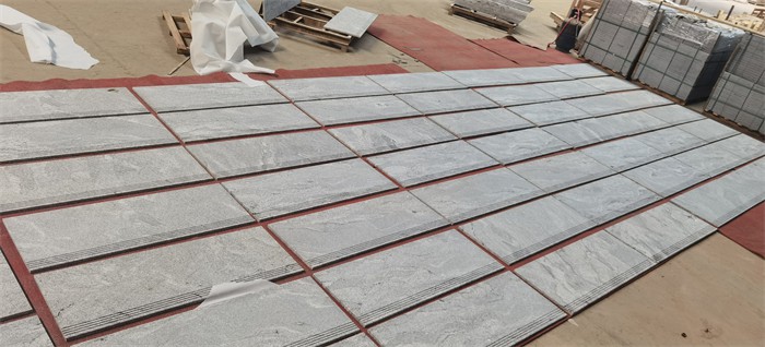 Wisconsin White Granite tiles lay out Wisconsin White Granite tiles lay out