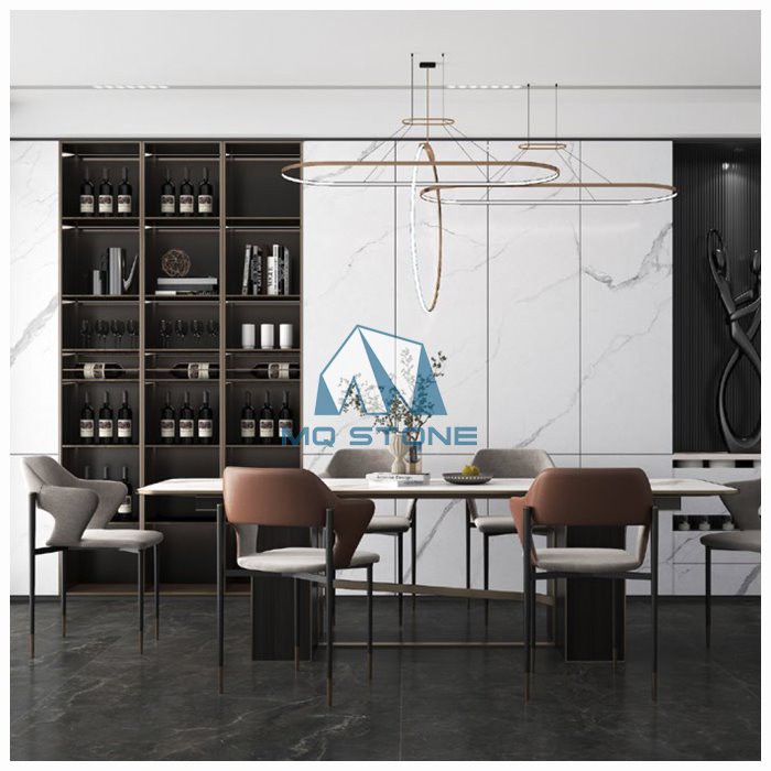 Calacatta White Sintered Wall Background Designs