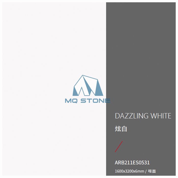 Dazzling White Sintered Stone