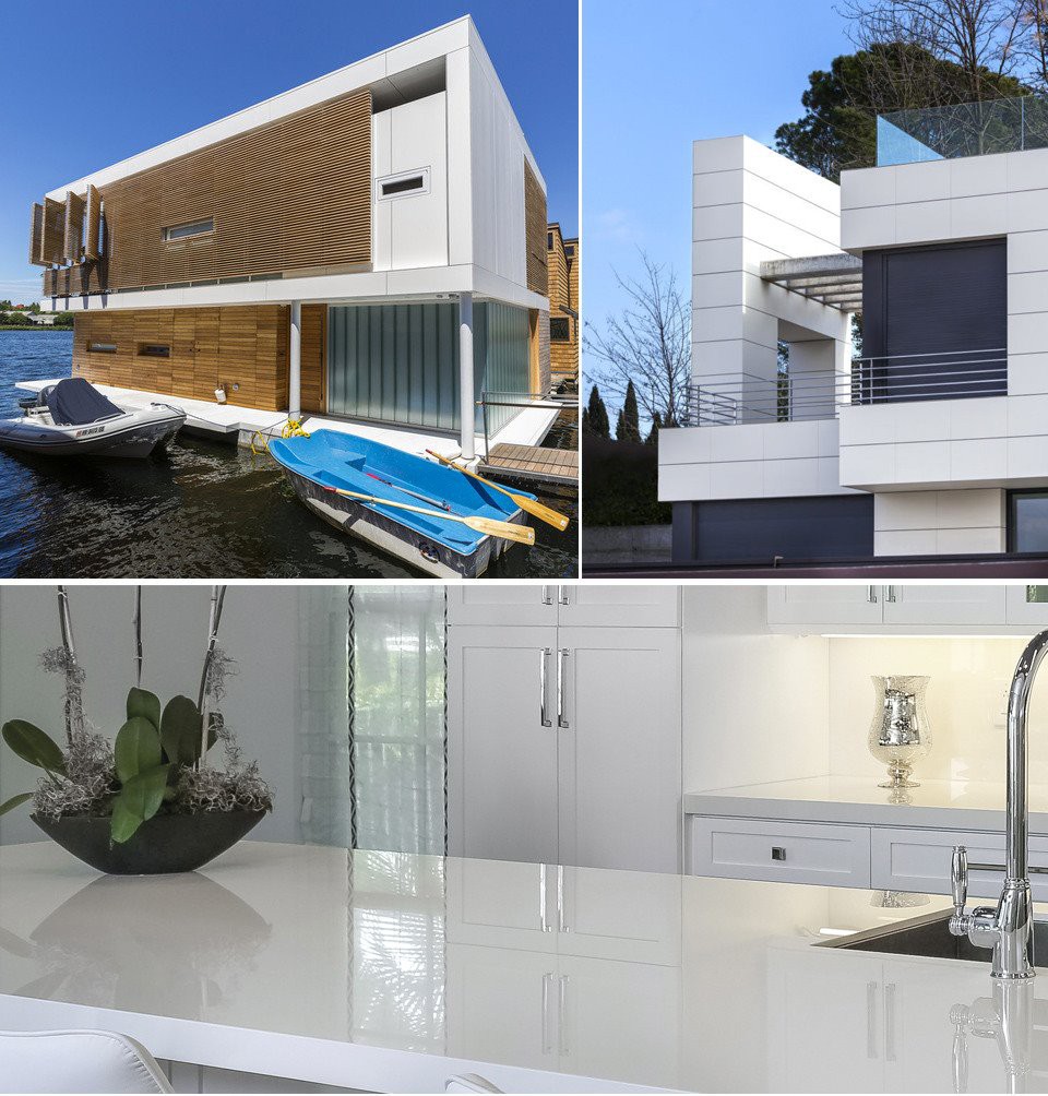 White Sintered Wall Cladding and Countertops White Sintered Wall Cladding and Countertops