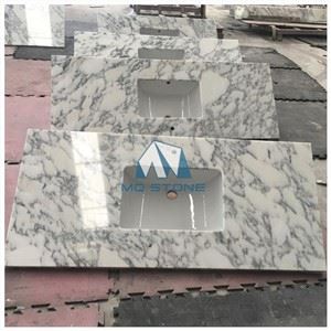 Arabescato White Marble Vanity Tops