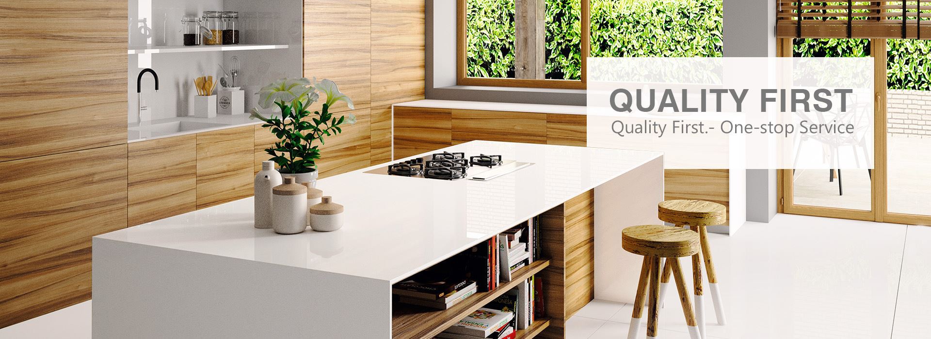Pure White Quartz Countertop Factory