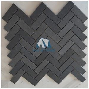 Basalt Herringbone Mosaic Tile