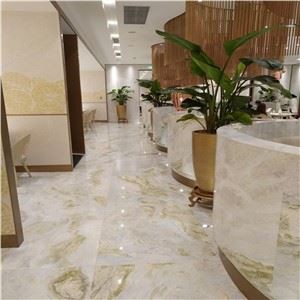 Blue Marble Tile Flooring