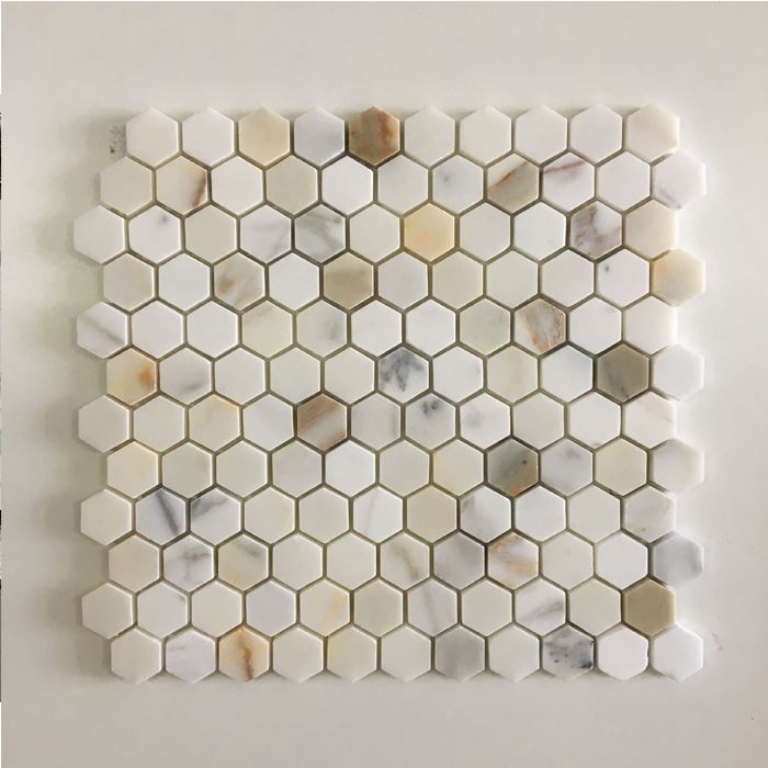 Calacatta Gold Marble Mosaic Tile