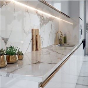 Calacatta White Quartz Countertop