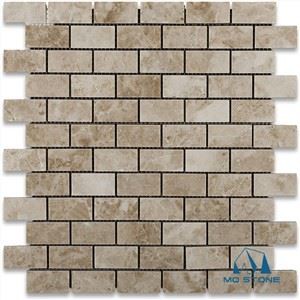 Cappuccino Square Mosaic Tile