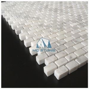 Carrara Mini Brick Mosaic