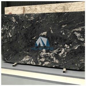 Cosmic Black Leathered Granite