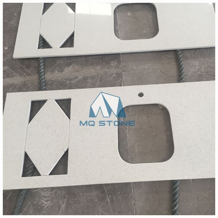 Crystal White Quartz Countertops