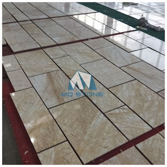 Golden Spider Marble Tiles