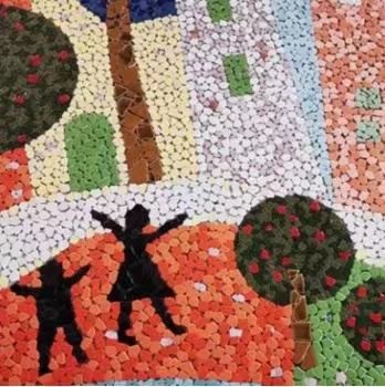 Mosaic background wall