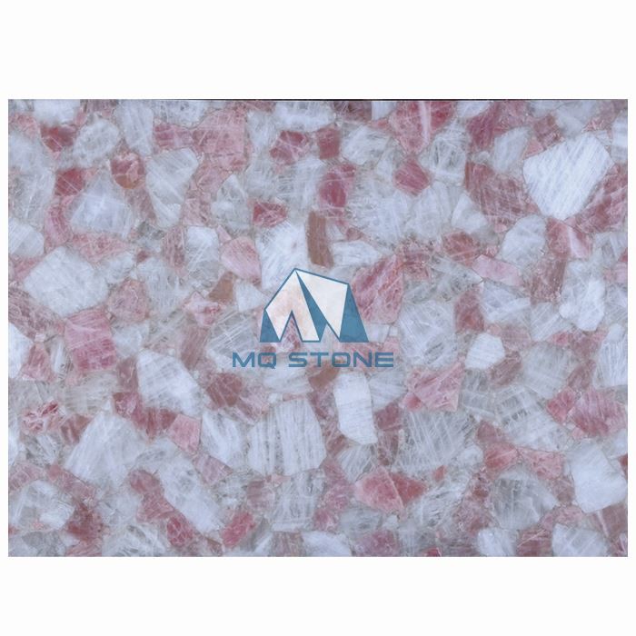 Pink Quartz Backlit Slab