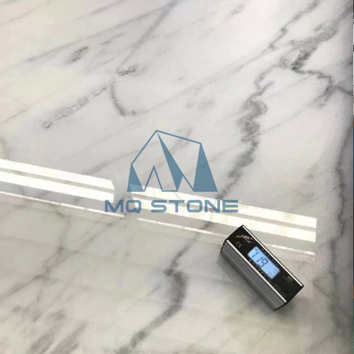 Polished Guangxi White Marble Slab