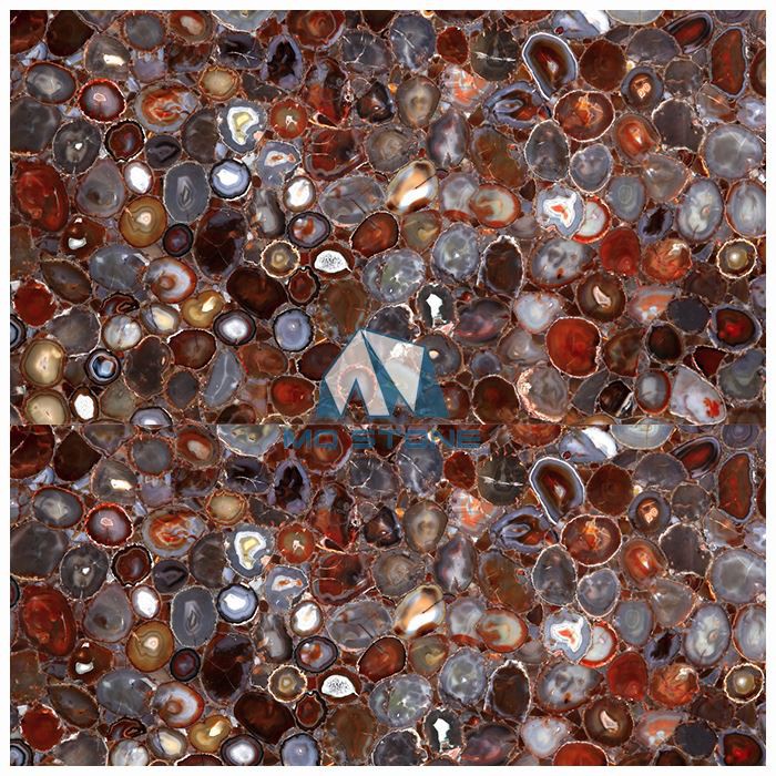 Semiprecious Red Agate Slabs