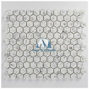Terrazzo Hexagon Mosaic Tiles