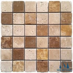 Tumbled Travertine Mosaic Tiles