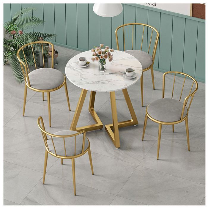 Volakas White Marble Round Coffee Table