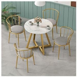 Volakas White Marble Round Coffee Table