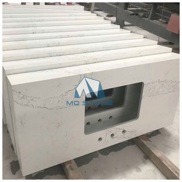 White Quartz Vanity Top