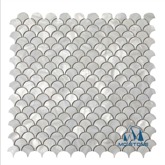 White Shell Mosaic Tiles