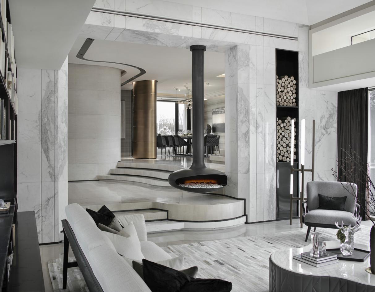 Calacatta marble interior wall cladding Calacatta marble interior wall cladding