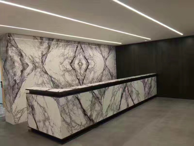 Milas Lilac Marble Office Reception Desk Milas Lilac Marble Office Reception Desk