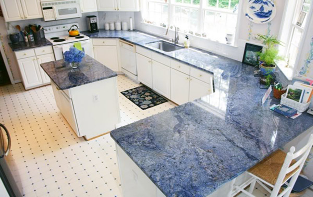 Blue Bahia Granite Kitchen Countertops Blue Bahia Granite Kitchen Countertops